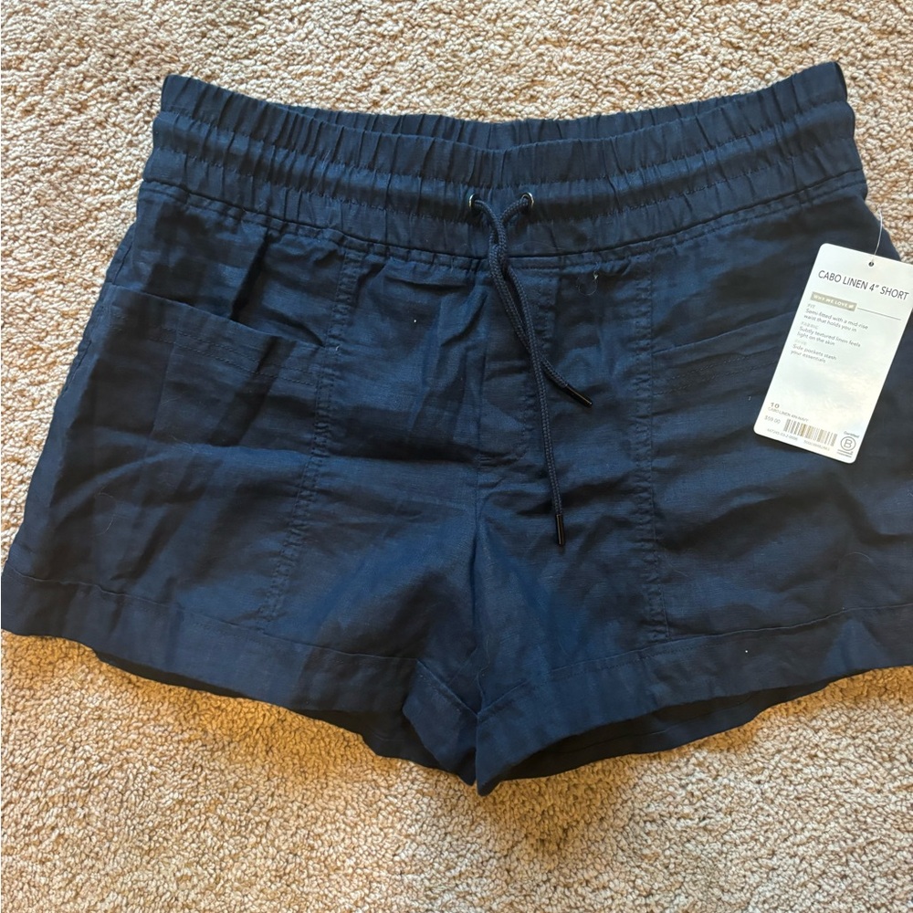 NWT Athleta 4 inch Cabo Linen Short